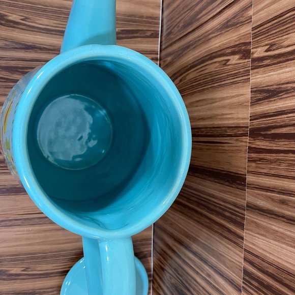 Vintage Turquoise McCoy Cookie Pot, Cookie Jar - Picture 5 of 13